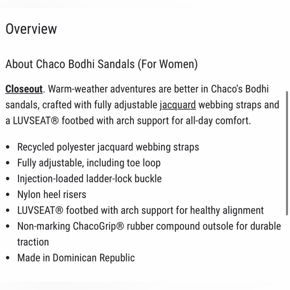 Chaco BODHI Sandals in the color “Belt Blue”
New in box - Picture 4 of 14